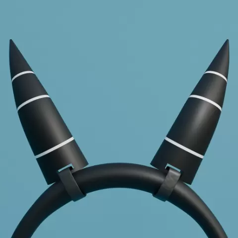 Millie Helluva Boss Horns Headphone Attachment