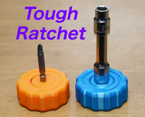 Print-in-place Palm Ratchet Screwdriver Knob