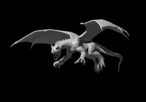 Green Dragon Wyrmling Flying