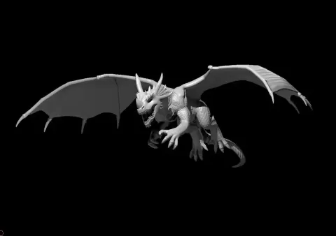 Blue Dragon Wyrmling Flying