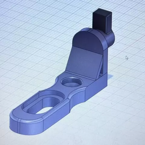 Bracket for cabinet back wall 3d model
