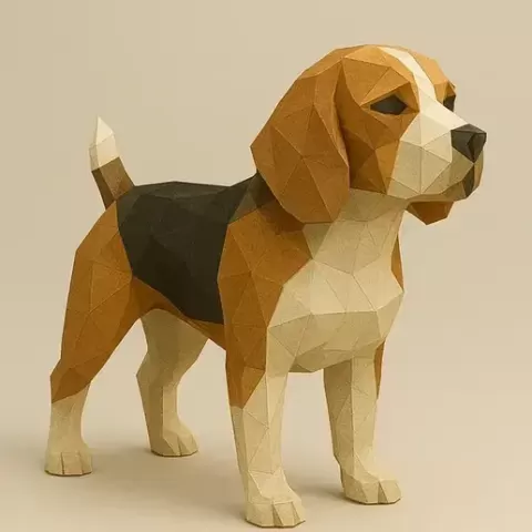 🐶 Low Poly Beagle