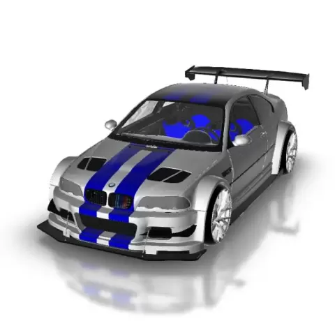 BMW M3 E46 GTR - 3DCARSALON