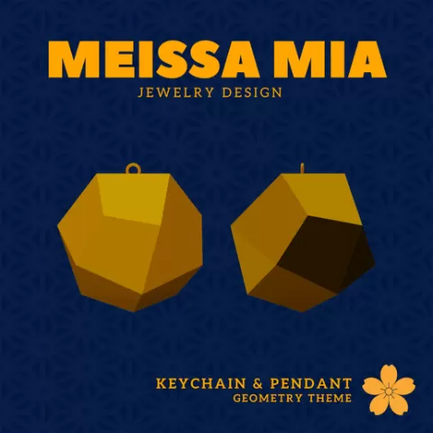 10. Propello Tetrahedron – 22. Propellor Solids Pendant and Keychain - 3D Print File for Geometric Keychain & Pendant - Girl's Fashion Accessories