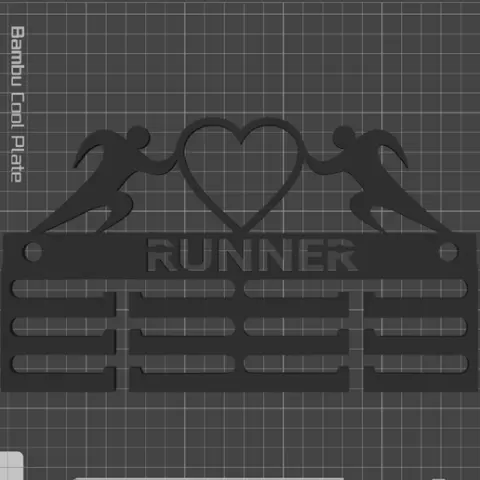 RUNNER'S MEDAL RACK