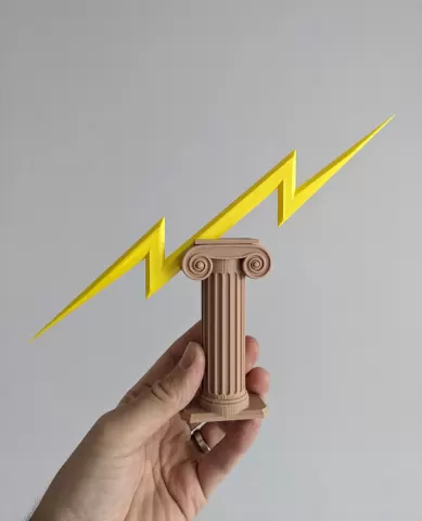 Zeus Thunderbolt and Display Stand