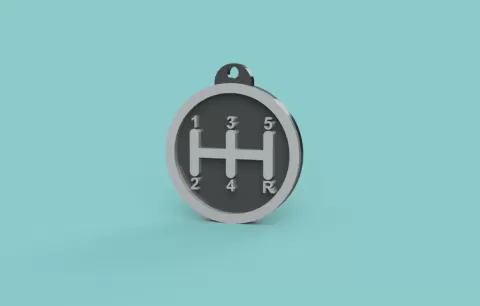 Stick Shift Key Chain