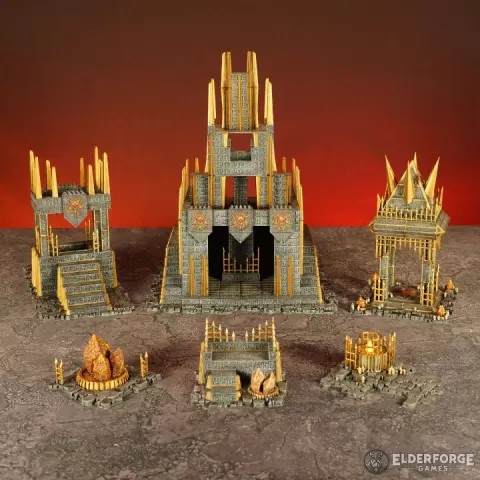 Hellflame Chasm (Terrain Set) by Elderforge Games