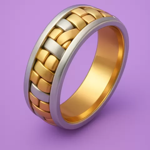 Puzzle Interlocking Block Ring