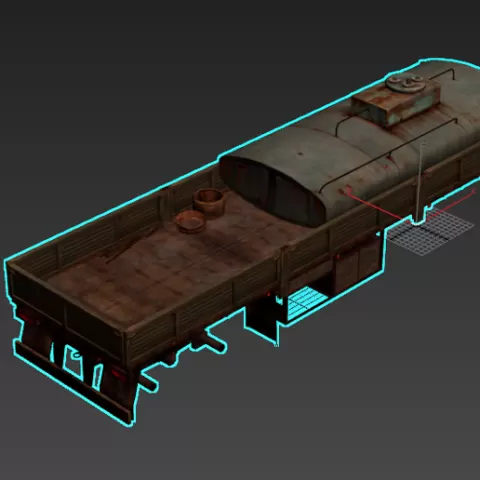 Flatbed semi-trailer