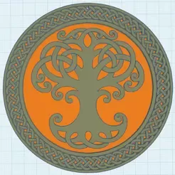 celtik tree life - zotym
