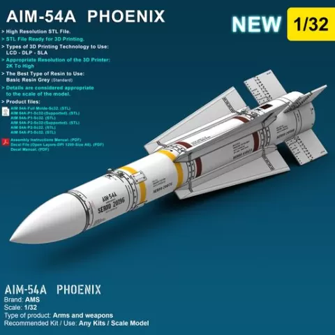 AIM-54A Phoenix - Scale 1/32 NEW
