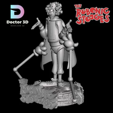 The wacky robots-larry -diorama