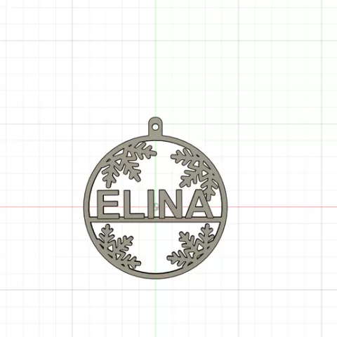 🎄 Christmas bauble - ELINA