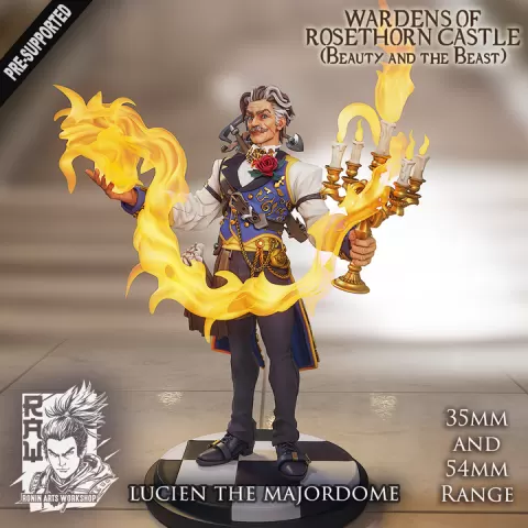 Lucien - The Majordome - Butler of Rosethorne Castle by Ronin Arts Workshop