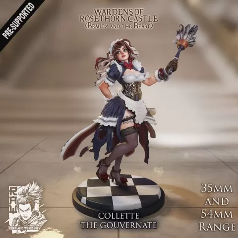 Colette the gouvernante - Head Maid of Castle Rosethorne by Ronin Arts Workshop