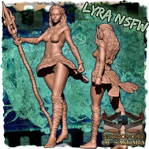 Lyra the female Druid - Fantasy Collectors Miniature SFW & NSFW by Pharaoh's Workshop