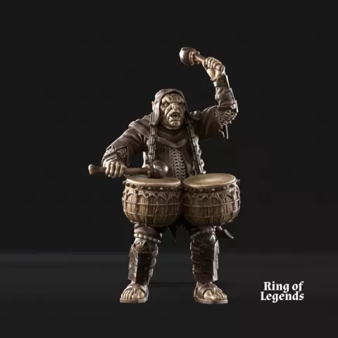 Morlok Orc Drummer | Dark City of Morlok | Ring of Legends by Davale Games ©