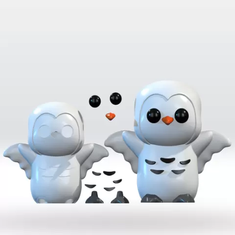 Baby Owl 99 Nights in the Forest 3D Model STL Parts No Support Fanart