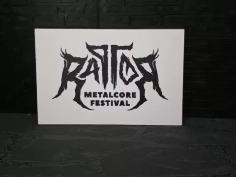 Magnet Schild " Raptor Metalcore Festival "