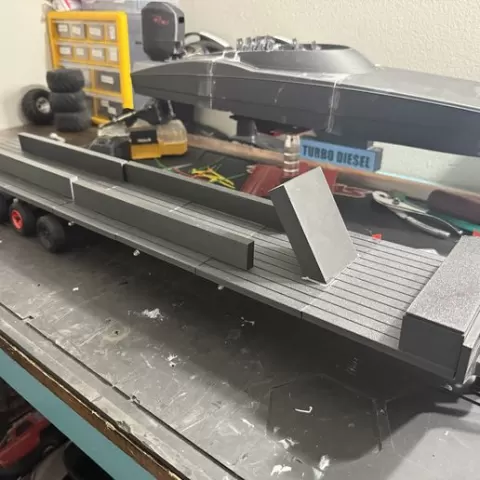 Catamaran RC Boat trailer
