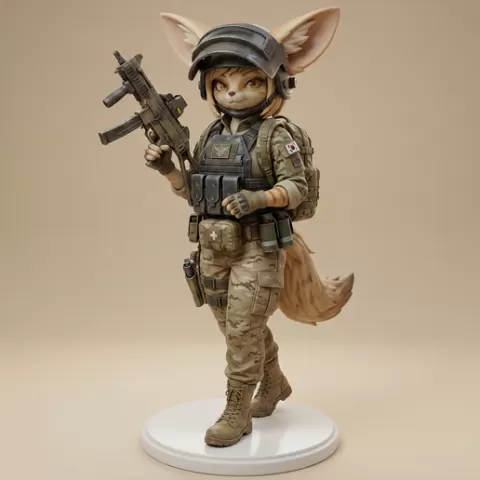 PUBG furry fox figure