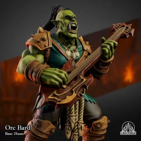 Orc Bard by Lava Forge