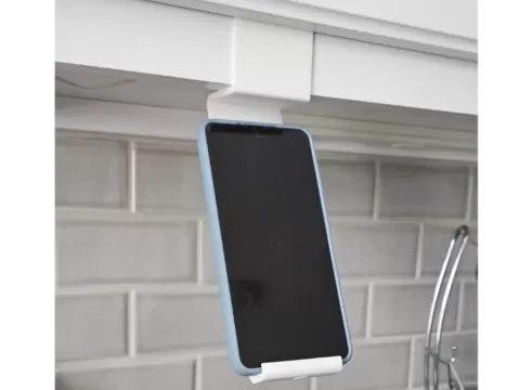 Kitchen Cabinet Phone Stand Vertical