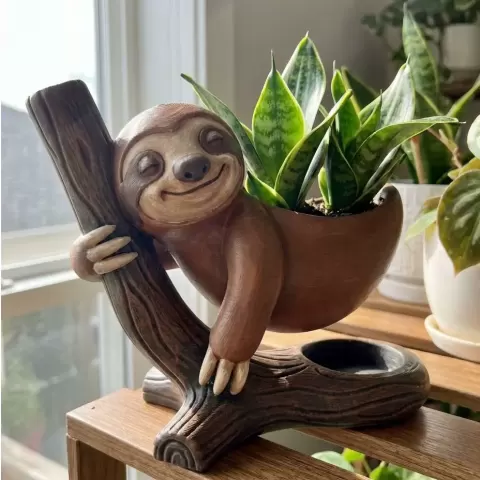 Sloth Hanging Planter