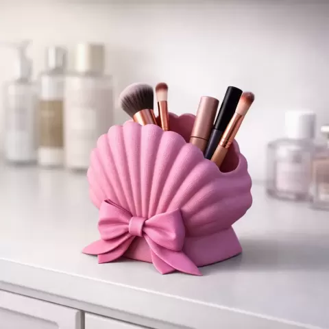 Shell Makeup Organizer