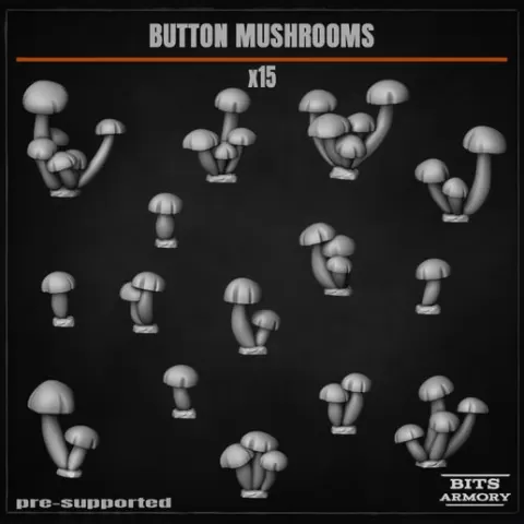 Button Mushrooms — Basing & Scenery Bits