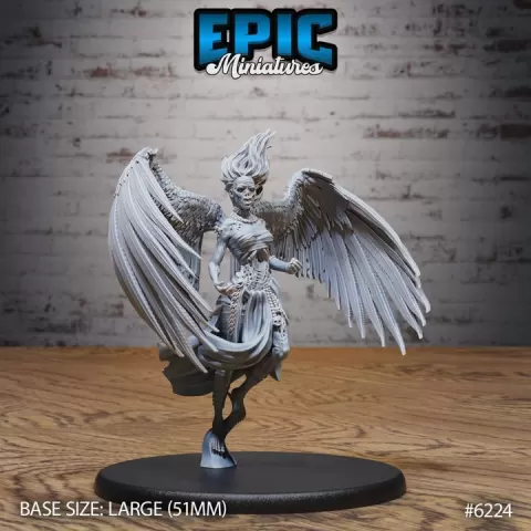 Angel Zombie Fly / Undead Angelic Soldier / Fallen Heavenly Warrior / Magical Power Fighter / Winged Underworld Celestial / Divine Proxy by Epic-Miniatures