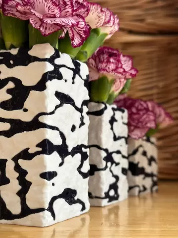 Square Marble Vases (Small)