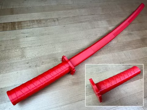 Collapsing Katana V2 Print-in-Place