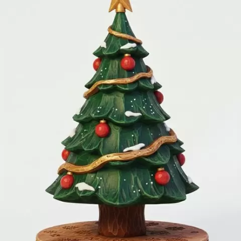 🎄Charming Classic Christmas Tree - 3D Print Model