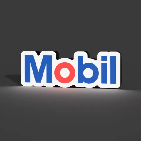 Mobil Logo Lightbox LED Lamp