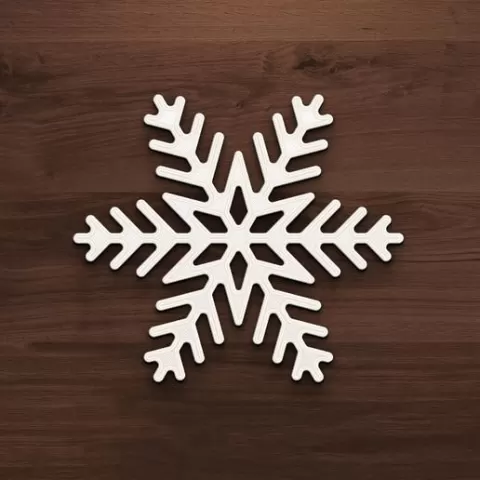 Intricate Snowflake - Delicate Winter Decor Print
