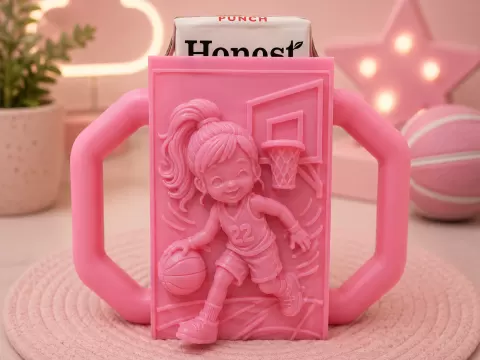 Girls Basketball Juice Box Buddy / Holder