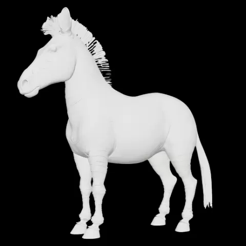 Simple Stylized Zebra Model