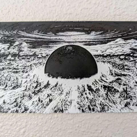 Akira Hueforge – High-Contrast Explosion Panel