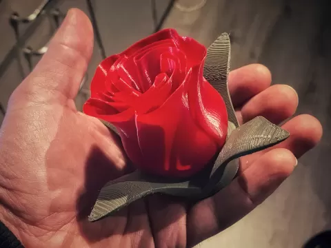 Valentines Day Rosebud Electric Tea light for Spiral Vase Rose