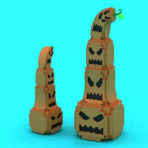 Spooky Halloween PumpkinToy 3D Printable Model