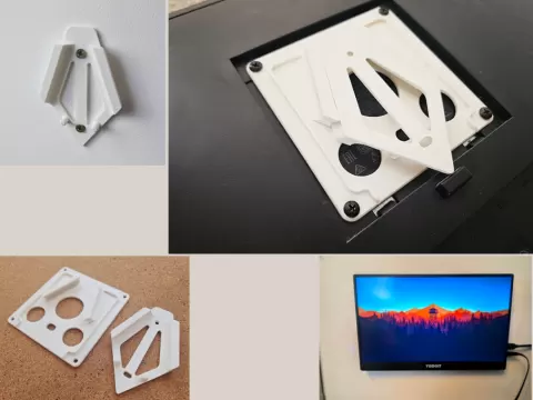VESA slim wall mount for monitor/screen