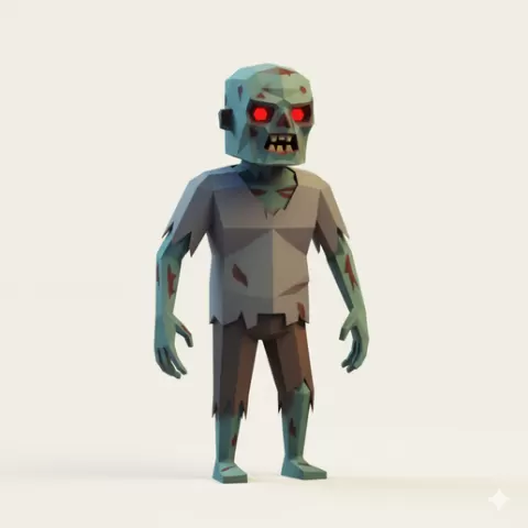 Zombie - Halloween, spooky, scary, horror, creepy, haunted, October 31, trick or treat, pumpkin, jack o’ lantern, jackolantern, ghost, skeleton, skull, zombie, witch, vampire, monster, mummy, Frankenstein 3D Model