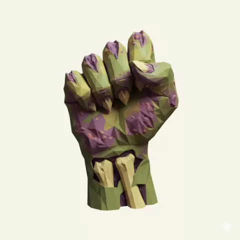 Zombie fist clench - Halloween, spooky, scary, horror, creepy, haunted, October 31, trick or treat, pumpkin, jack o’ lantern, jackolantern, ghost, skeleton, skull, zombie, witch, vampire, monster, mummy, Frankenstein 3D Model