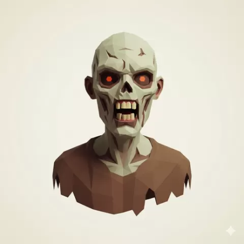Zombie skin pale - Halloween, spooky, scary, horror, creepy, haunted, October 31, trick or treat, pumpkin, jack o’ lantern, jackolantern, ghost, skeleton, skull, zombie, witch, vampire, monster, mummy, Frankenstein 3D Model