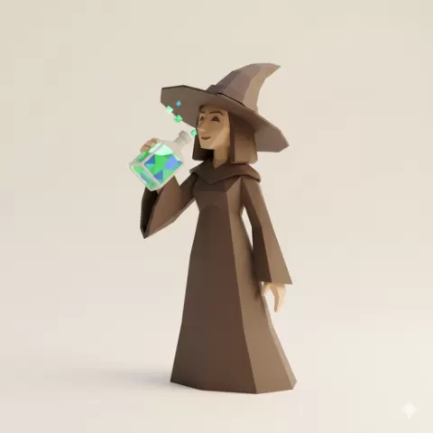 Witch potion sip - Halloween, spooky, scary, horror, creepy, haunted, October 31, trick or treat, pumpkin, jack o’ lantern, jackolantern, ghost, skeleton, skull, zombie, witch, vampire, monster, mummy, Frankenstein 3D Model