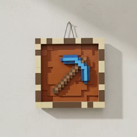 minecraft wall hanging pickaxe