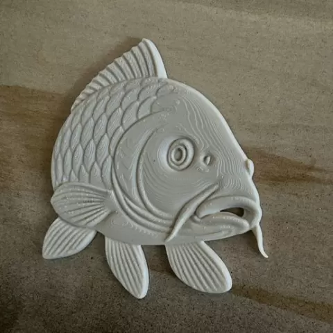 relief fish carp model