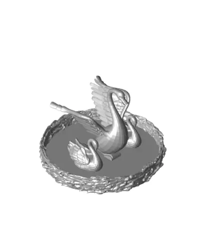 Swan mother and children on Nest - #CCTMothersDayRemix